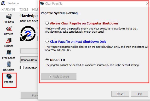 hardwipe pagefile