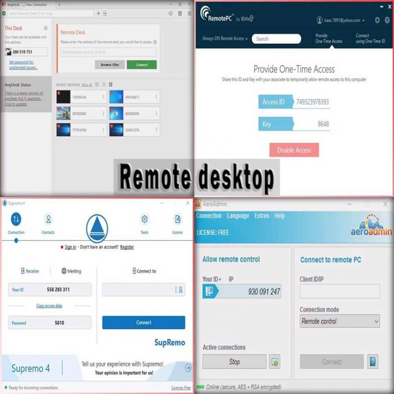 ریموت دسکتاپ|remote desktop